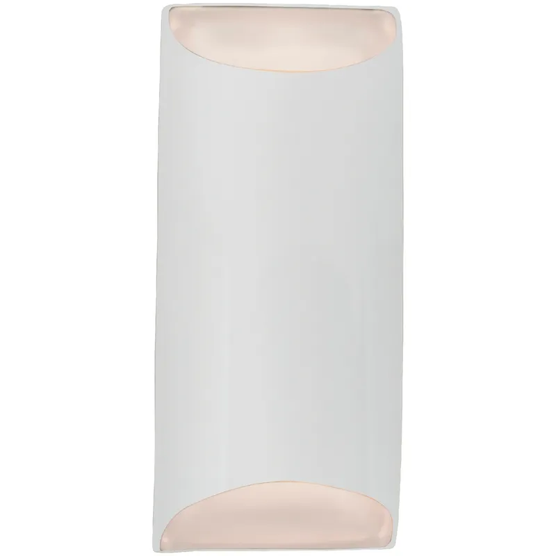 Ambiance 2 Light 7 inch Gloss White Wall Sconce Wall Light