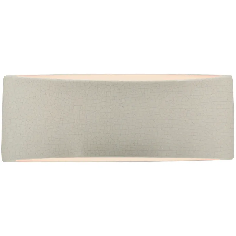 Ambiance 1 Light 13 inch White Crackle Wall Sconce Wall Light