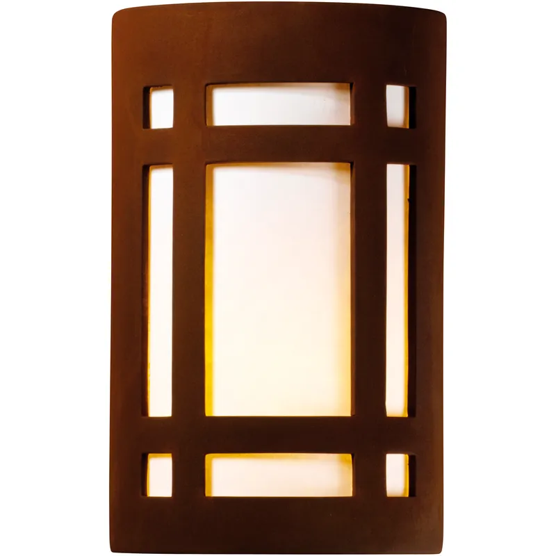 Ambiance LED 6 inch Real Rust Wall Sconce Wall Light