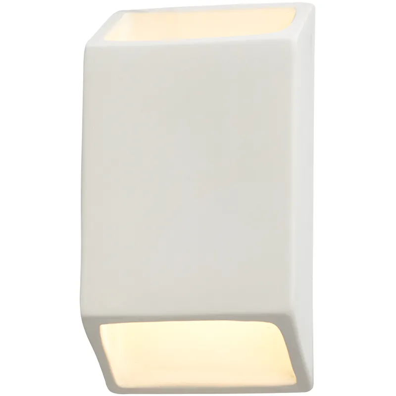 Ambiance LED 5 inch Antique Patina ADA Wall Sconce Wall Light, Open Top and Bottom Fixture, Tapered Rectangle