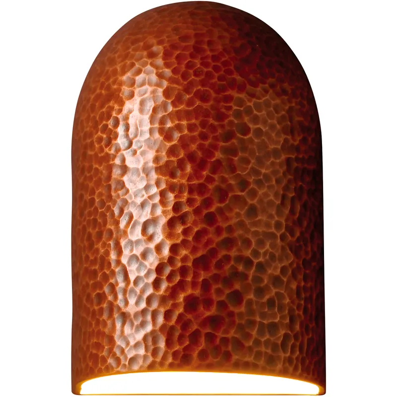 Ambiance Domed Cylinder LED 6 inch Antique Copper ADA Wall Sconce Wall Light, Small