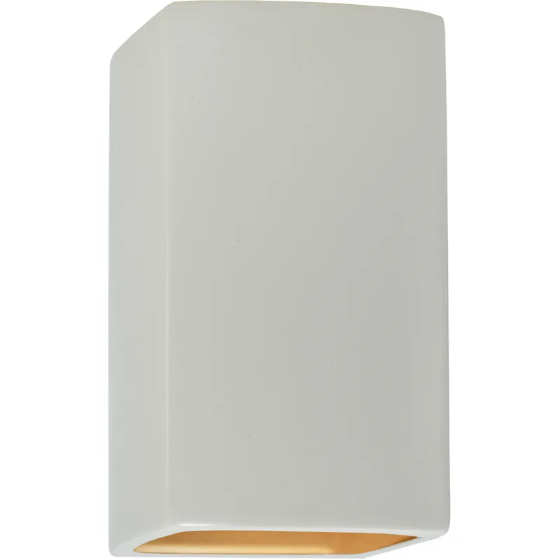 Ambiance 1 Light 5.25 inch Matte White/Champagne Gold ADA Wall Sconce Wall Light