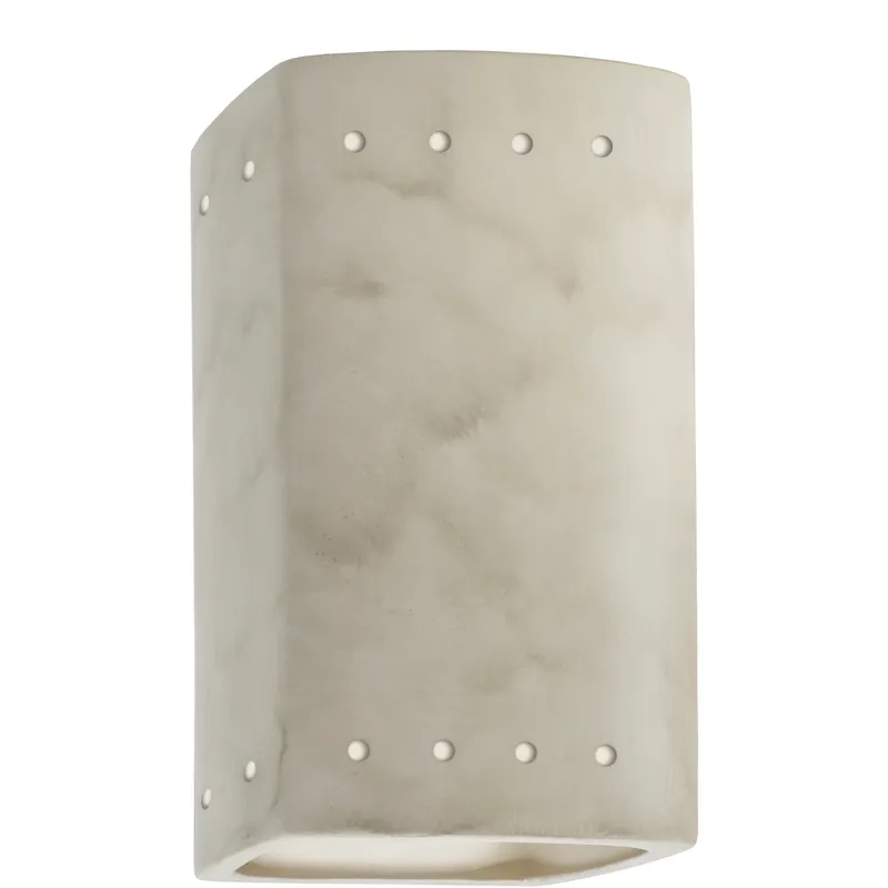 Ambiance Rectangle LED 5.25 inch Antique Patina Wall Sconce Wall Light, Small