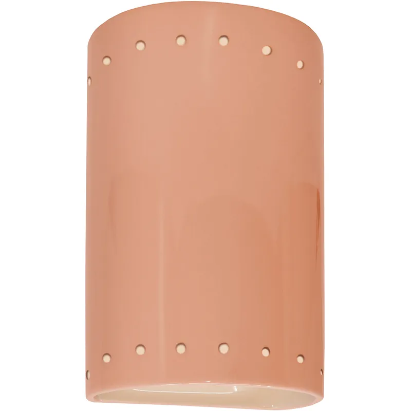 Ambiance LED 5.75 inch Gloss Blush ADA Wall Sconce Wall Light in 1000 Lm LED