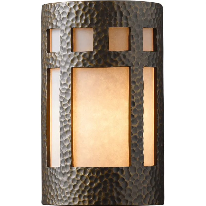Ambiance LED 8 inch Carrara Marble Wall Sconce Wall Light in 2000 Lm LED, White Styrene, Large