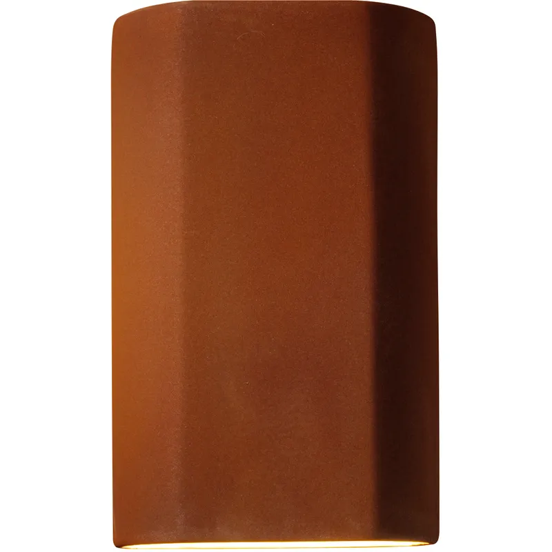 Ambiance Cylinder LED 5.75 inch Gloss White ADA Wall Sconce Wall Light