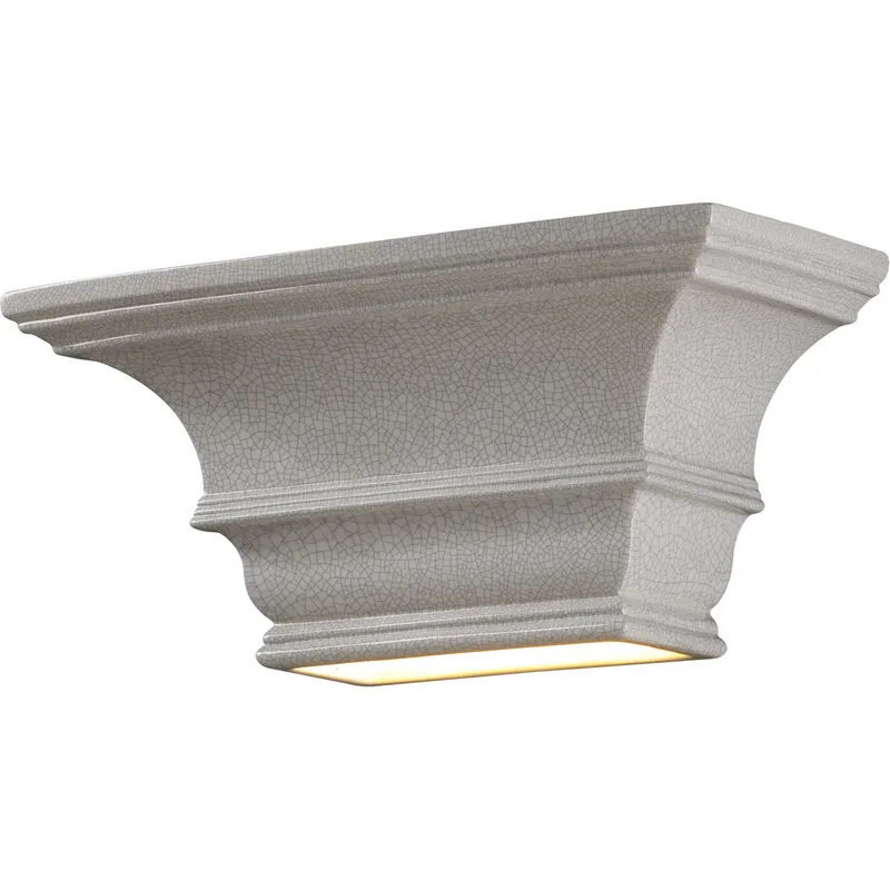 Ambiance LED 15 inch Gloss Black Wall Sconce Wall Light in 1000 Lm LED, Rectangular