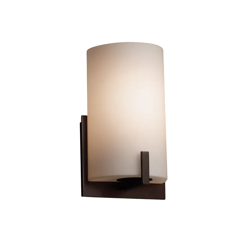 Fusion Wall Sconce Wall Light in 700 Lm LED, Dark Bronze, Opal Fusion