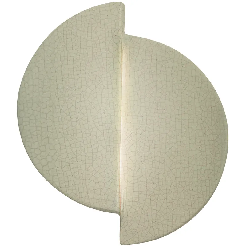 Ambiance LED 9 inch Celadon Green Crackle ADA Wall Sconce Wall Light, Offset