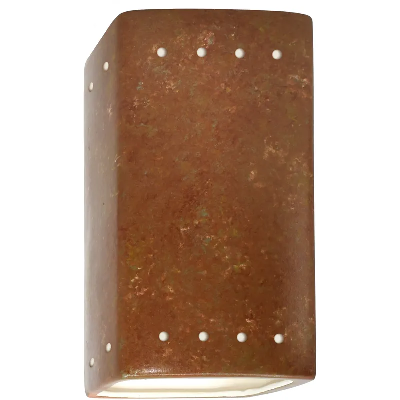 Ambiance LED 5.25 inch Rust Patina Wall Sconce Wall Light