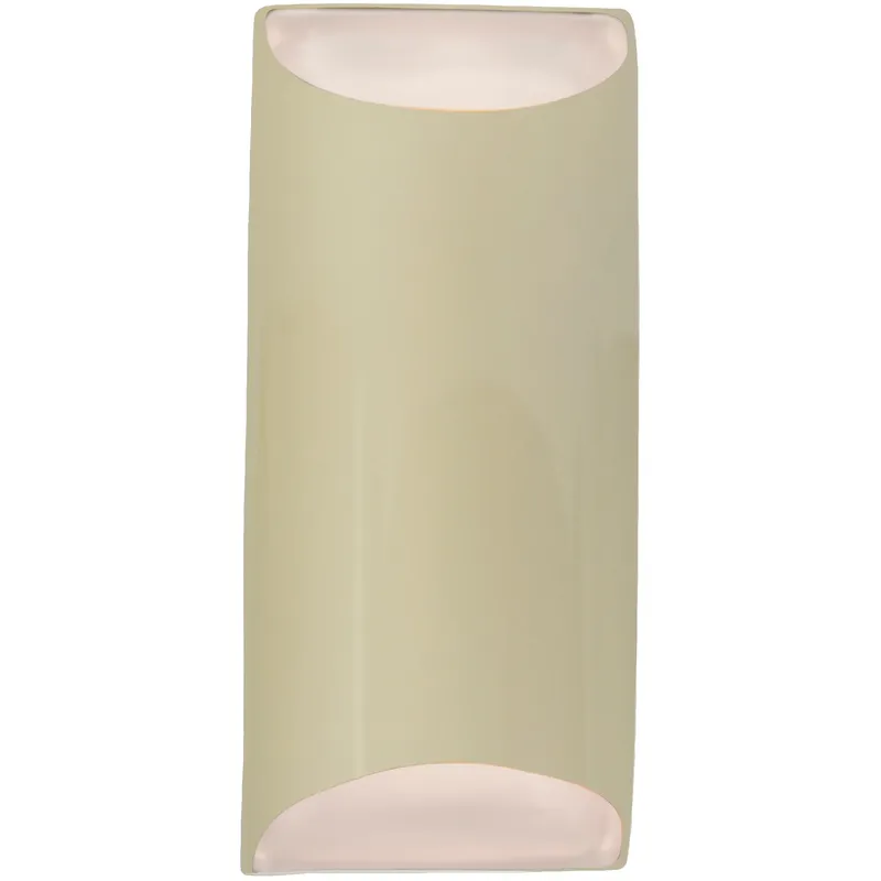 Ambiance 2 Light 7 inch Vanilla Gloss Wall Sconce Wall Light