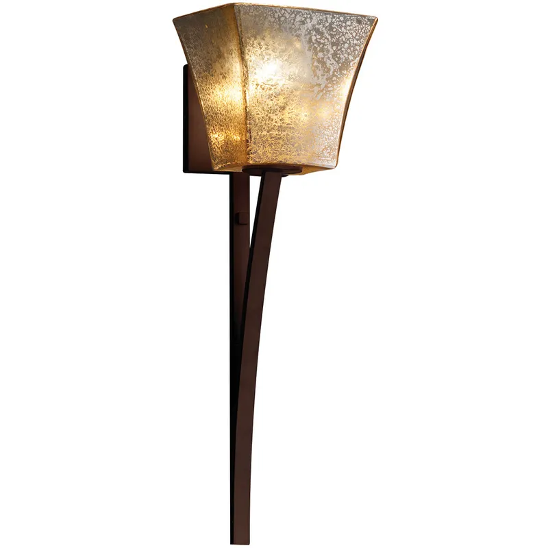 Fusion 1 Light 4.5 inch Polished Chrome Wall Sconce Wall Light in Cylinder with Flat Rim, Incandescent, Mercury Fusion