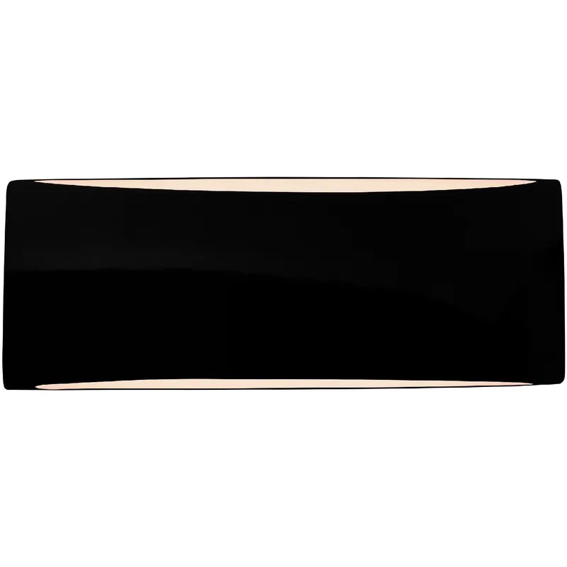 Ambiance LED 13 inch Gloss Black and Matte White ADA Wall Sconce Wall Light