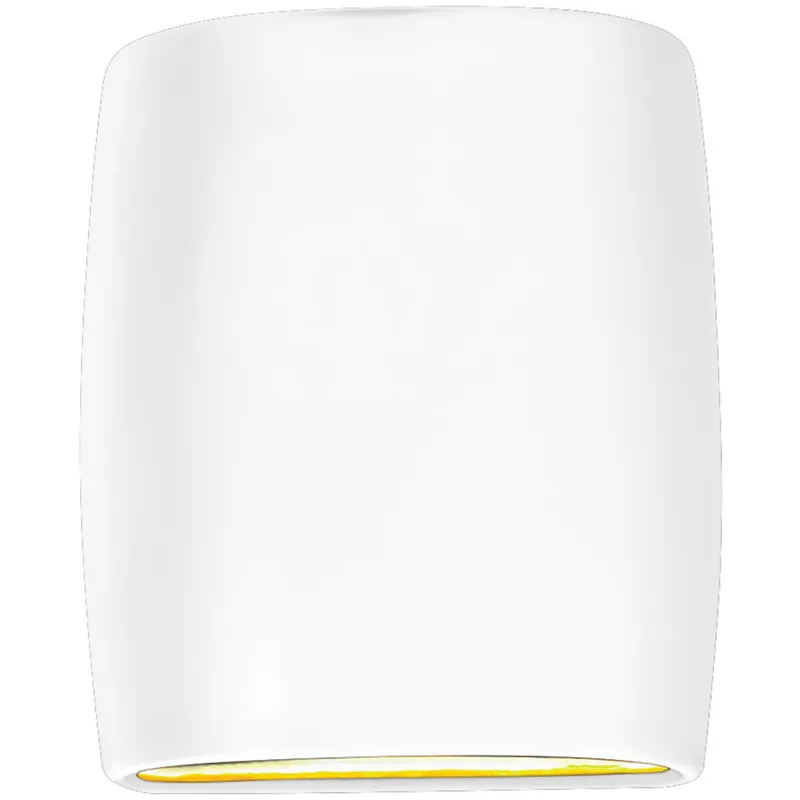 Ambiance LED 8 inch Gloss White ADA Wall Sconce Wall Light in 1000 Lm LED, Small