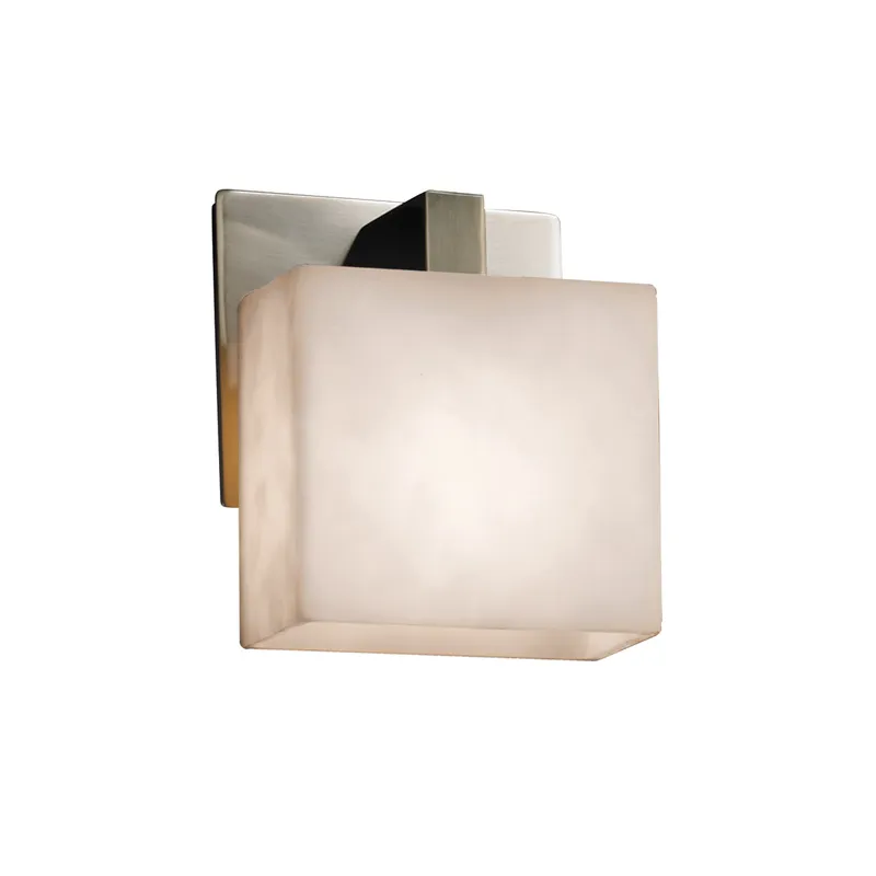 Clouds Wall Sconce Wall Light in Polished Chrome, Rectangle, Incandescent