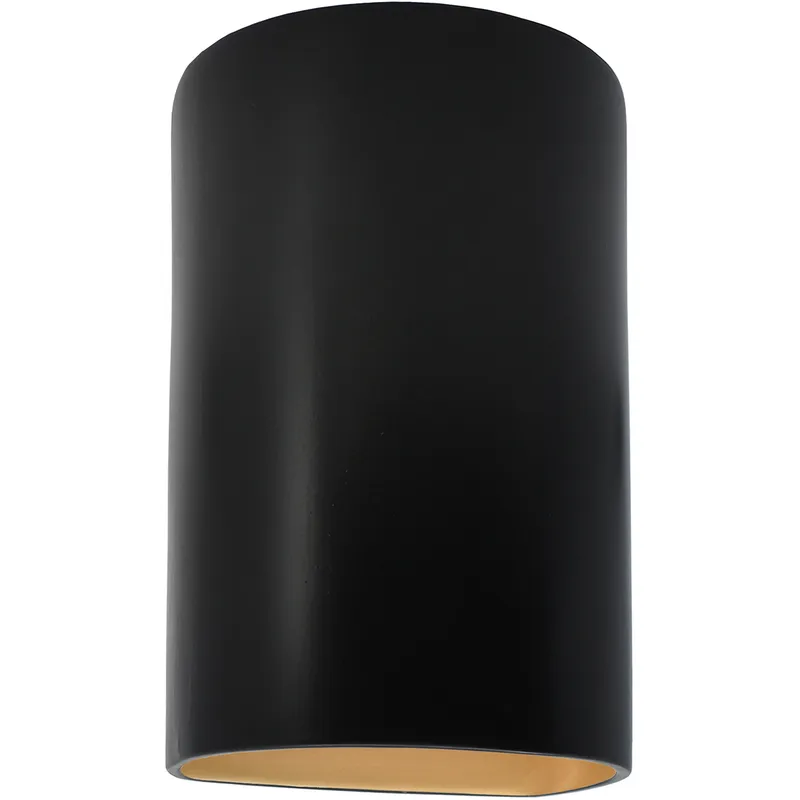 Ambiance LED 5.75 inch Carbon Matte Black and Champagne Gold Wall Sconce Wall Light in 1000 Lm LED, Carbon Matte Black/Champange Gold