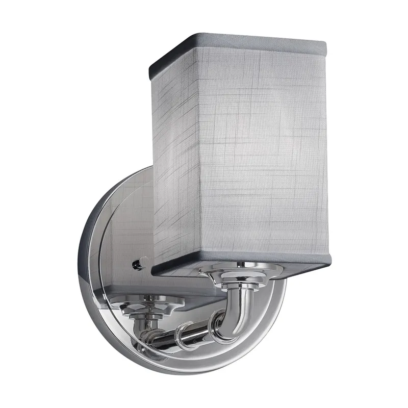 Textile LED 6 inch Polished Chrome Wall Sconce Wall Light