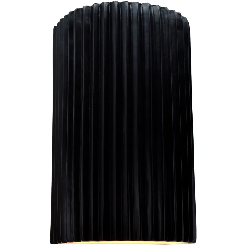 Ambiance 1 Light 5.75 inch Carbon Matte Black Wall Sconce Wall Light