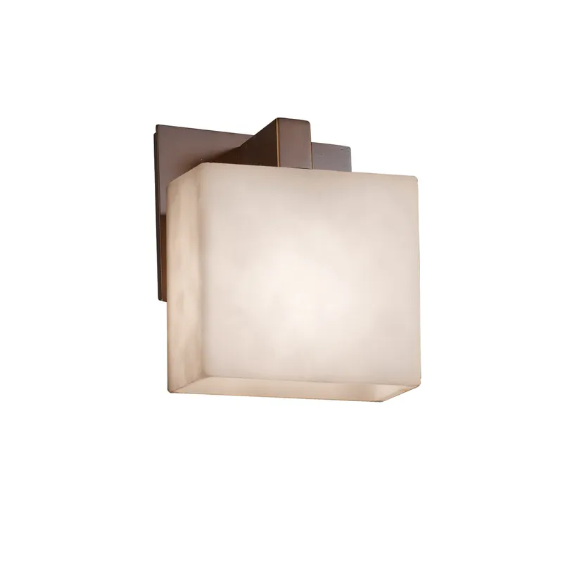 Clouds Wall Sconce Wall Light in Dark Bronze, Rectangle, Incandescent