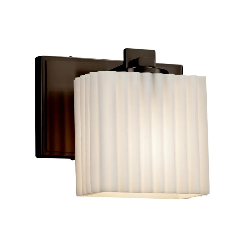 Porcelina 1 Light 7 inch Polished Chrome ADA Wall Sconce Wall Light in Waves, Incandescent