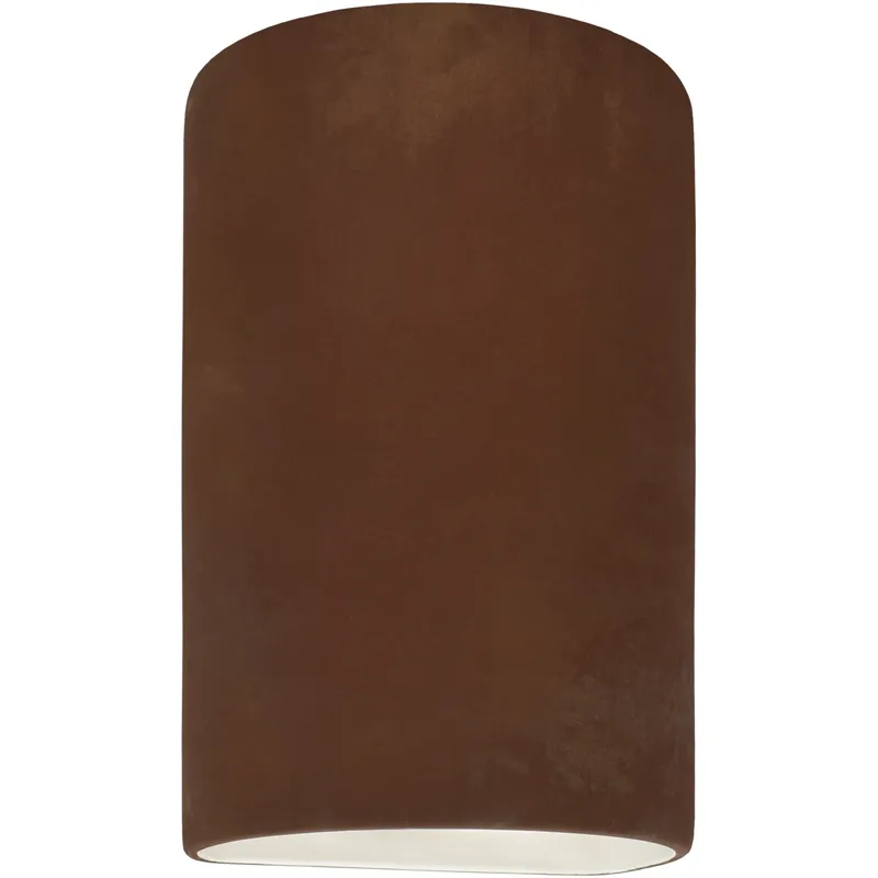 Ambiance Cylinder LED 5.75 inch Real Rust Wall Sconce Wall Light, Small