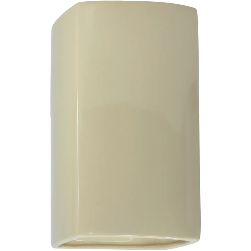 Ambiance Rectangle LED 5.25 inch Vanilla Gloss Wall Sconce Wall Light, Small