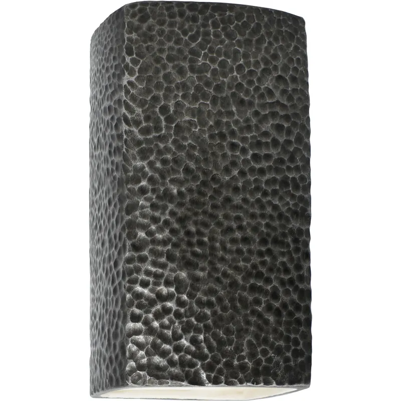 Ambiance LED 5.25 inch Hammered Pewter Wall Sconce Wall Light