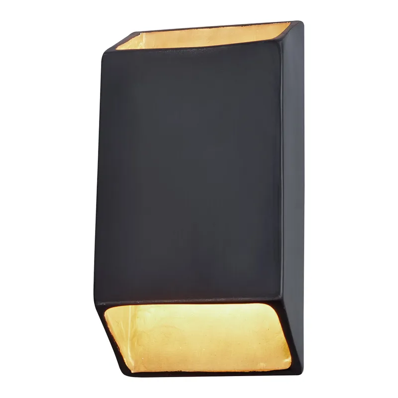 Ambiance LED 7 inch Matte White ADA Wall Sconce Wall Light, Open Top and Bottom Fixture, Tapered Rectangle