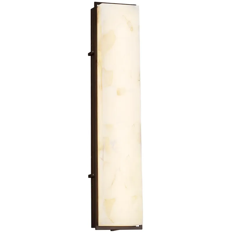 Alabaster Rocks Avalon Wall Sconce Wall Light in Dark Bronze
