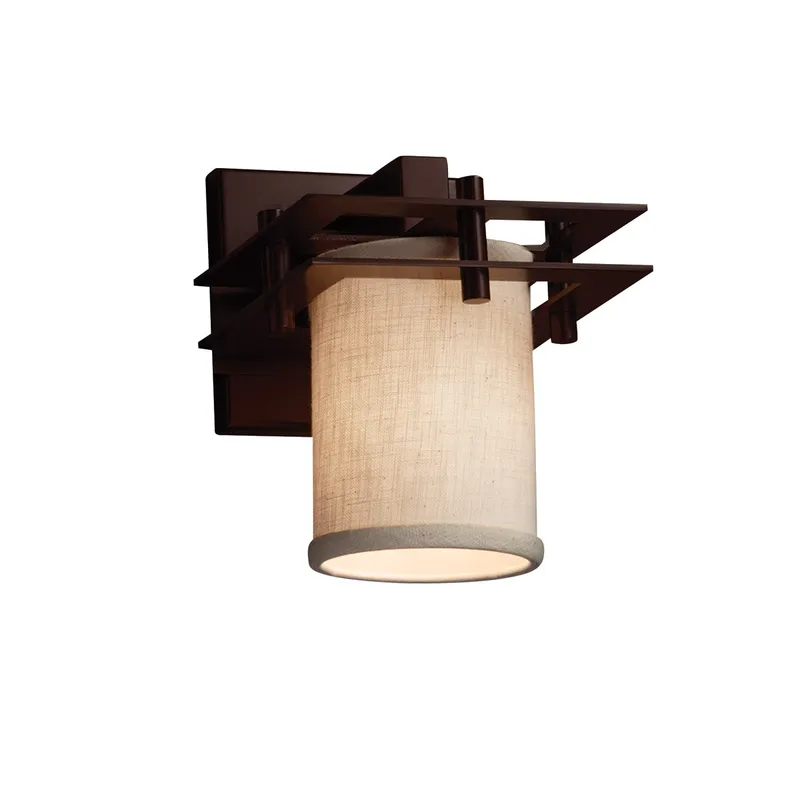 Textile LED 7 inch Matte Black Wall Sconce Wall Light