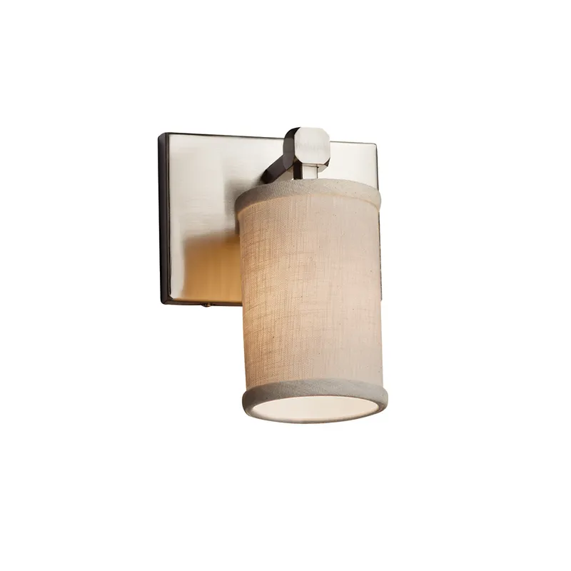 Textile LED 6 inch Matte Black Wall Sconce Wall Light