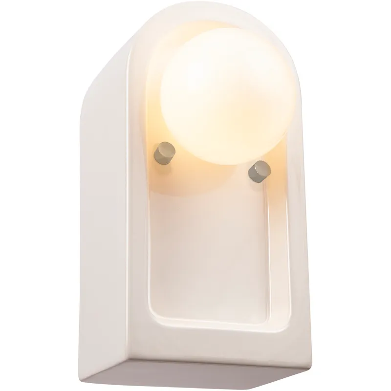 Ambiance Collection 1 Light 4.75 inch Gloss White Wall Sconce Wall Light