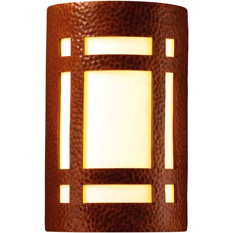 Ambiance LED 8 inch Rust Patina Wall Sconce Wall Light in 1000 Lm LED, Large