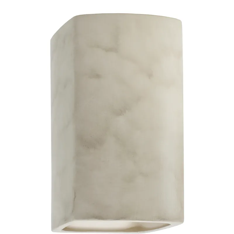 Ambiance Rectangle LED 7.25 inch Antique Patina ADA Wall Sconce Wall Light, Large
