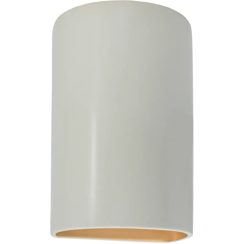 Ambiance 1 Light 7.75 inch Matte White Wall Sconce Wall Light in Incandescent, Matte White/Champange Gold