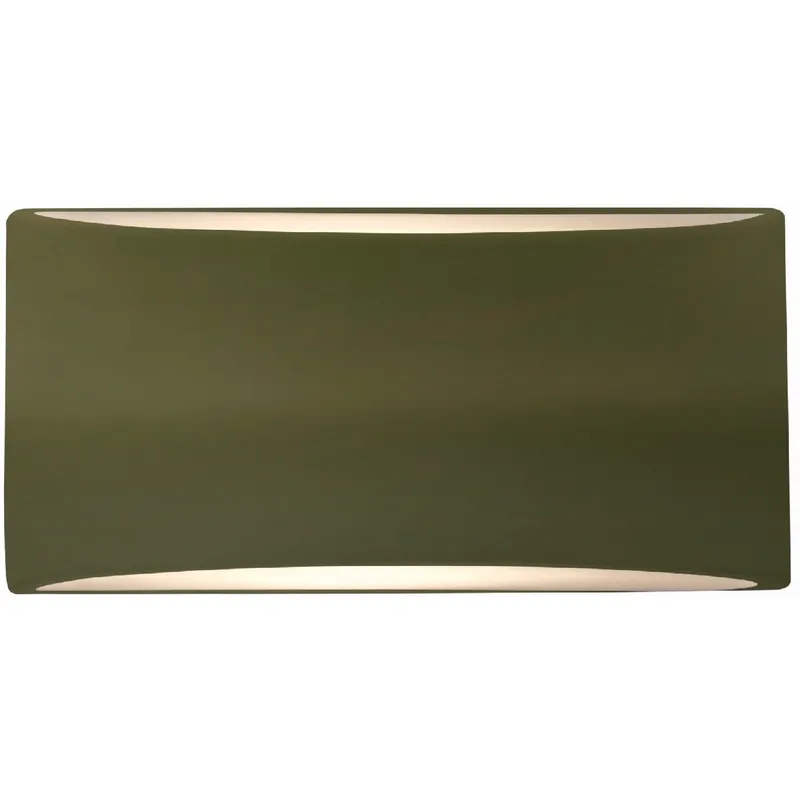 Ambiance 1 Light 10 inch Matte Green Wall Sconce Wall Light