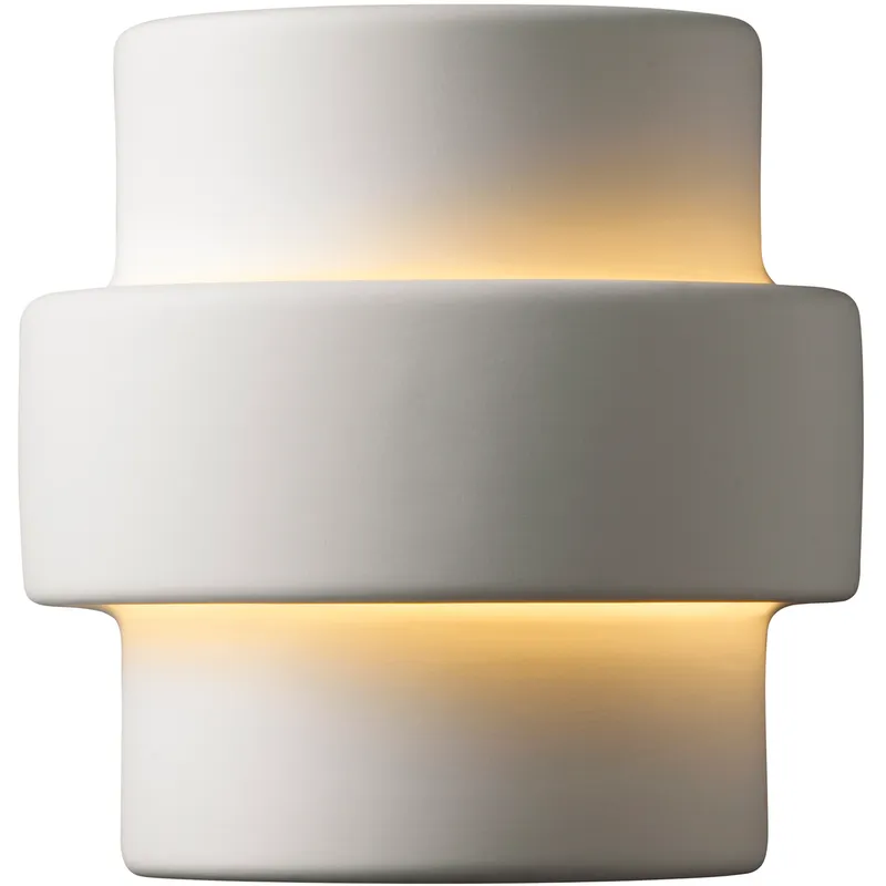 Ambiance Step LED 8.5 inch Gloss Black Wall Sconce Wall Light, Small