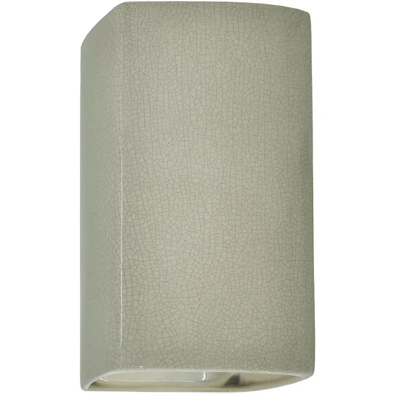 Ambiance LED 5.25 inch Celadon Green Crackle Wall Sconce Wall Light