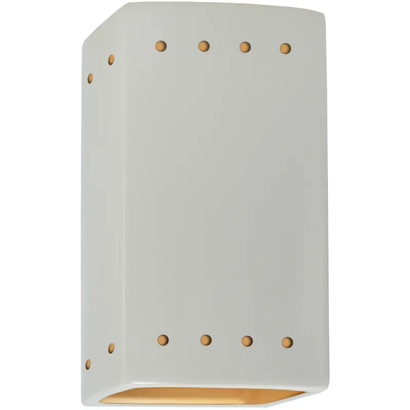 Ambiance LED 5.25 inch Matte White Wall Sconce Wall Light in 1000 Lm LED, Matte White/Champange Gold