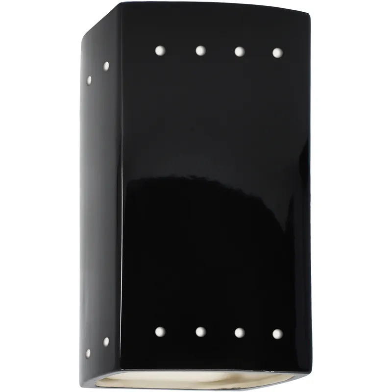 Ambiance Wall Sconce Wall Light in Incandescent, Gloss Black, Small