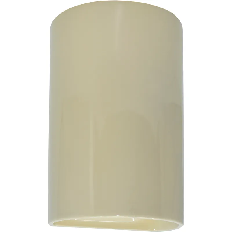 Ambiance 1 Light 5.75 inch Vanilla Gloss Wall Sconce Wall Light, Form+Finish+Function