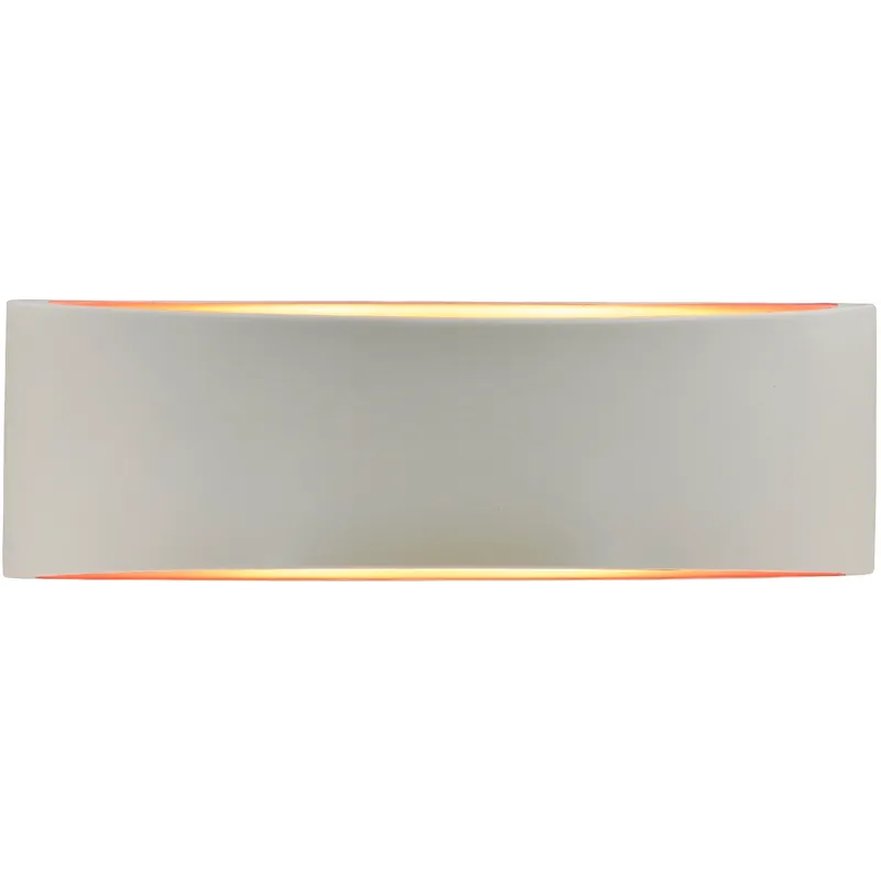 Ambiance LED 16 inch Matte White and Champagne Gold ADA Wall Sconce Wall Light