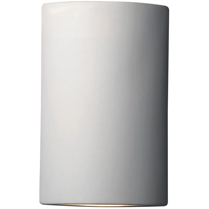Ambiance Cylinder LED 8.25 inch Greco Travertine Corner Wall Sconce Wall Light