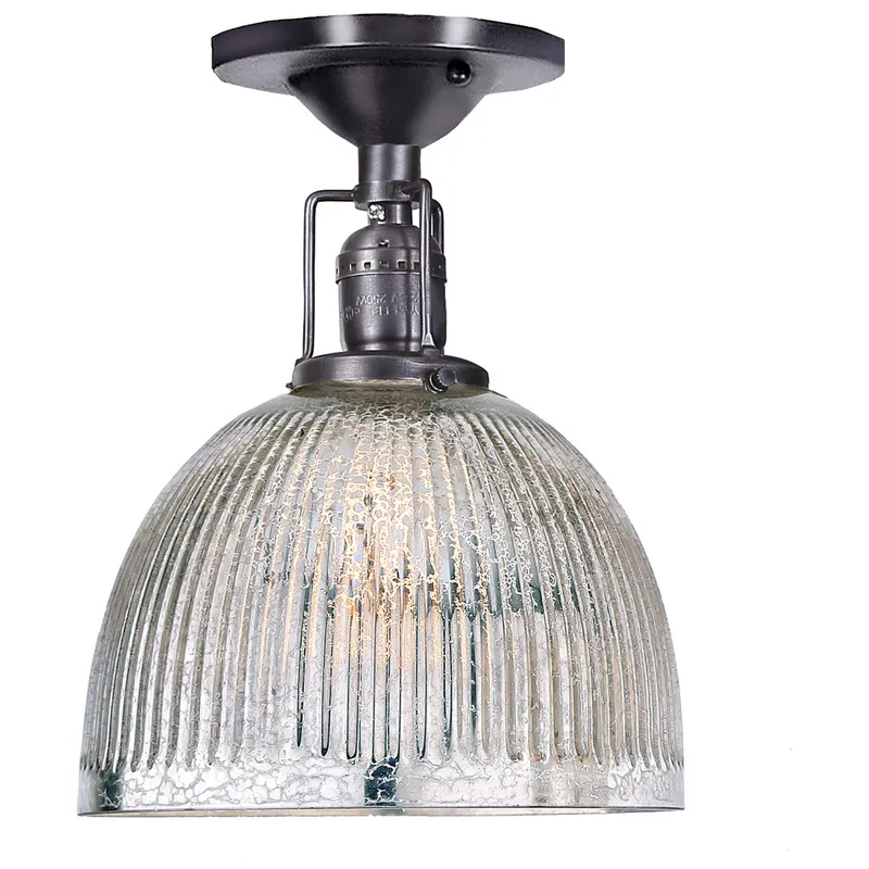 Union Square Madison 1 Light 7 inch Gun Metal Flush Mount Ceiling Light