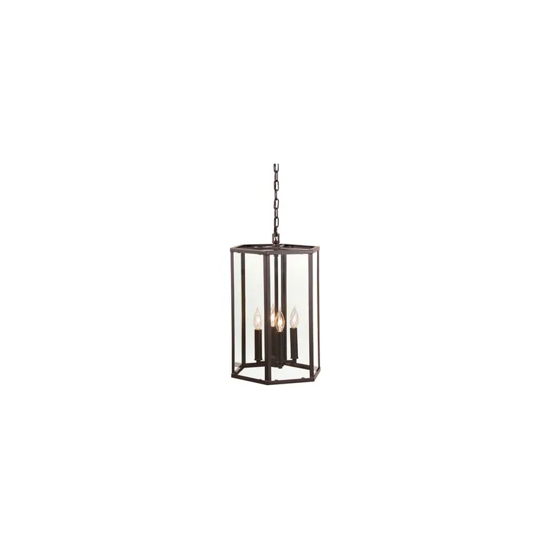 George 4 Light 13 inch Oil Rubbed Bronze Pendant Ceiling Light
