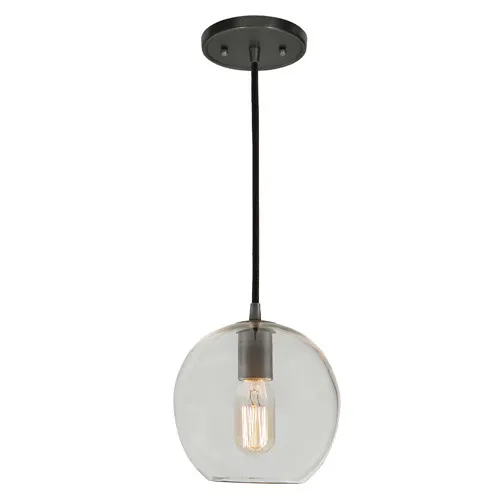 Grand Central 1 Light 7 inch Gun Metal Pendant Ceiling Light