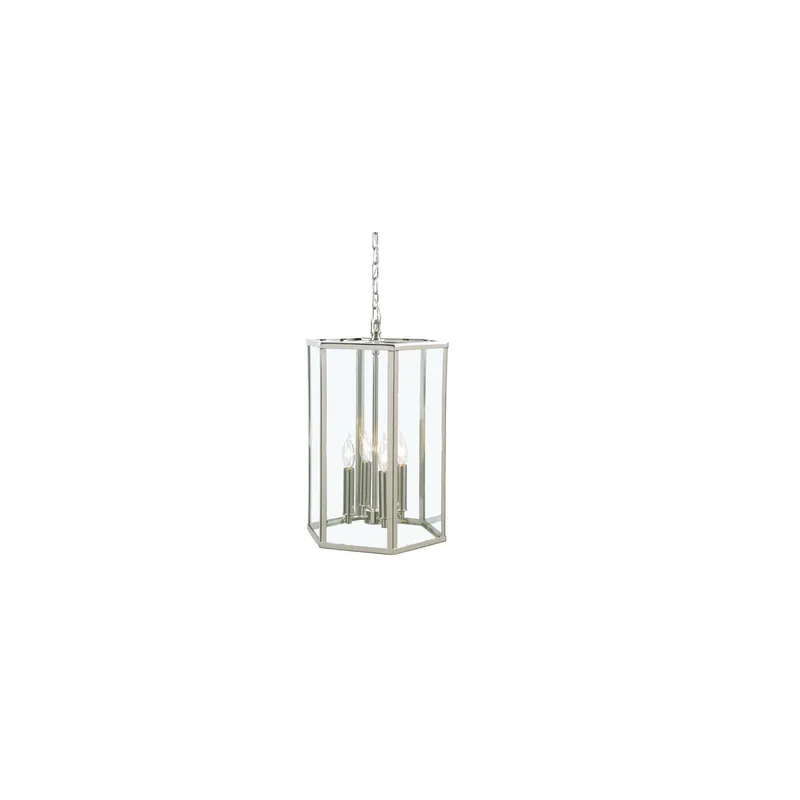 George 4 Light 13 inch Polished Nickel Pendant Ceiling Light