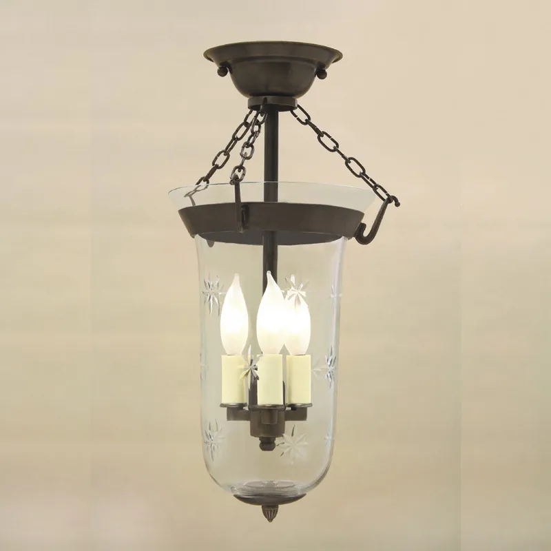 Sophia 3 Light 9 inch Oil Rubbed Bronze Semi-Flush Mount Ceiling Light