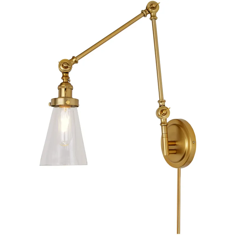 Soho 36 inch 100 watt Satin Brass Swing Arm Wall Sconce Wall Light