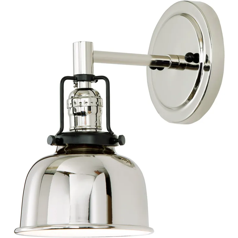 Nob Hill 1 Light 5 inch Polished Nickel Wall Sconce Wall Light